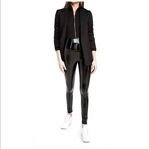 Black Vinyl Leggings